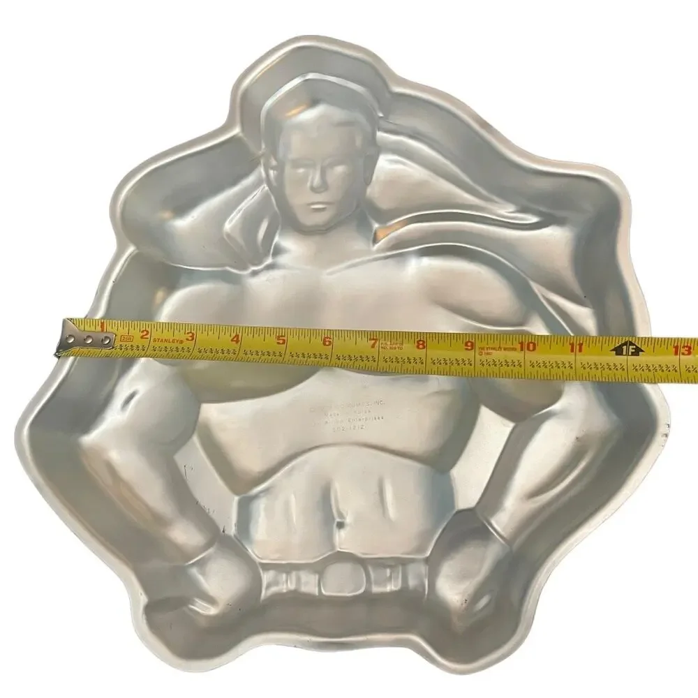 Vintage Wilton Cake Pan Super Hero Superman Batman DC Comics - 1977